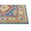 Tapis de couloir oriental bleu Kazak