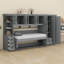 Lit escamotable mural avec garde-robe, armoire et bureau Murphy-101044102