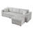 Comfortable 3-Person Modular Sofa with Stylish Storage Function