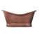 Euclid 6' Copper Freestanding Bathtub with No Overflow