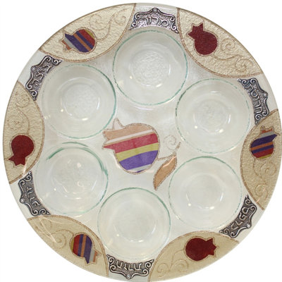Glass Seder Plates And Sets