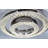 Moberg 2-Light 22.8" Chrome LED Flush Mount With Clear Crystal Accents