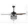 52" Torrie 5 - Blade Crystal Ceiling Fan with Remote Control and Light Kit Included