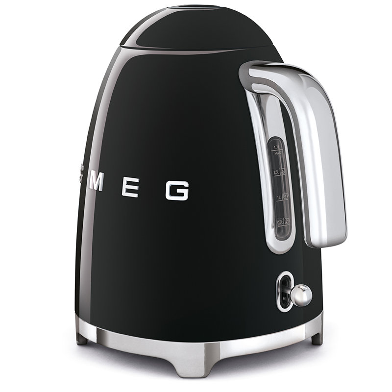 SMEG 50's Retro Style 7-Cup Electric Kettle, Black