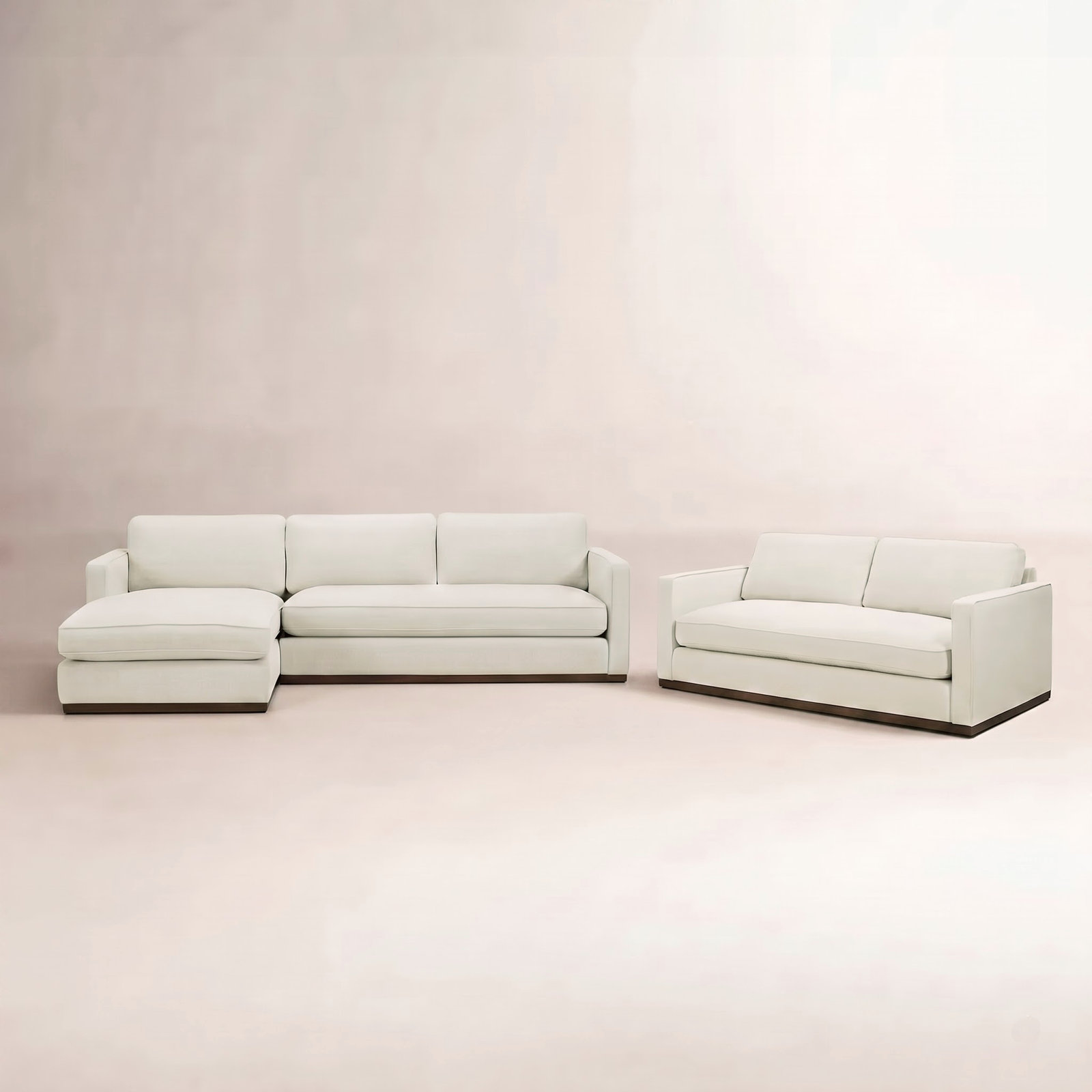 Bobbi 3-Piece Linen Living Room Set, Effie Linen