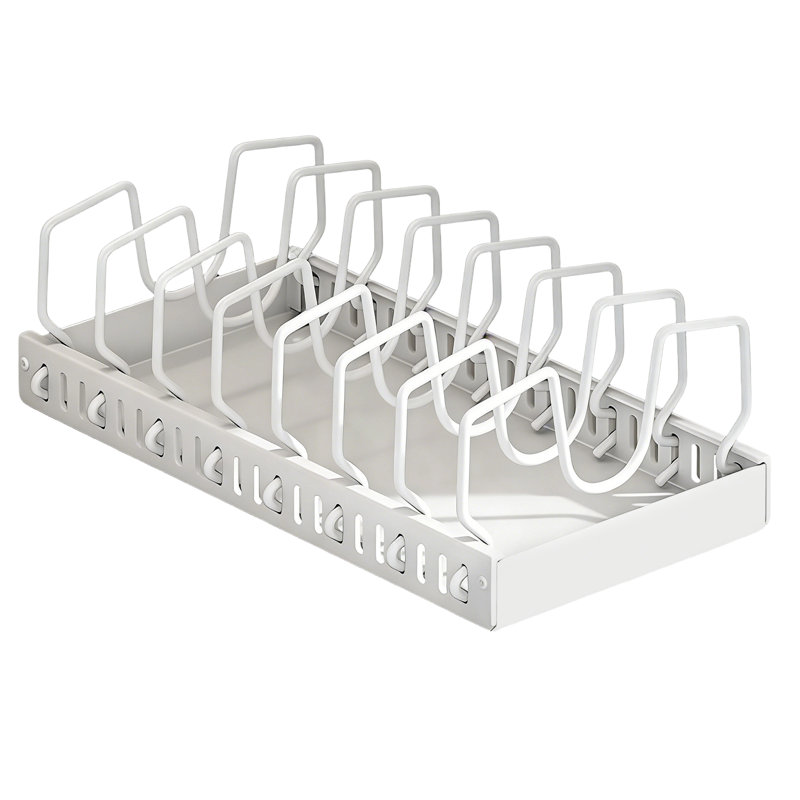 Hale-Marvin Pull Out Steel Kitchenware Divider, White