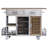Zepeda Solid Wood Top Kitchen Island