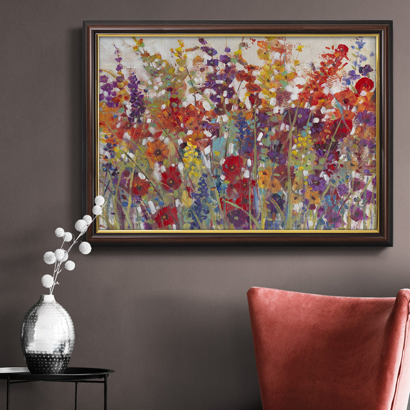 Variété de fleurs II, toile encadrée de qualité supérieure - prête à être accrochée, H 18 po x l 27 po x P 1 po