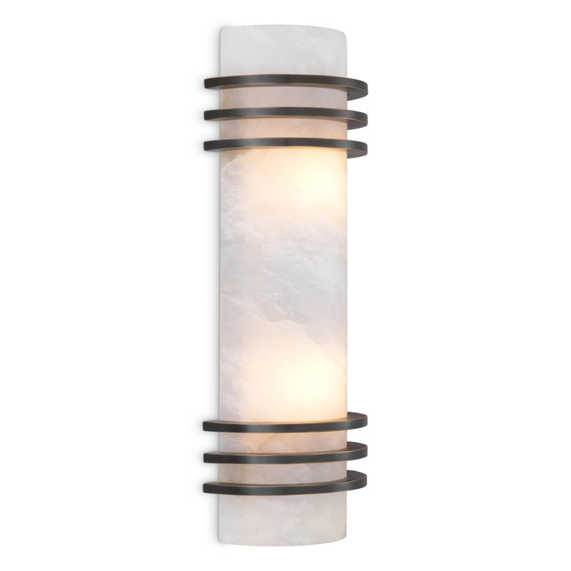 Wall Lamp Premuda Bronze Finish Alabaster