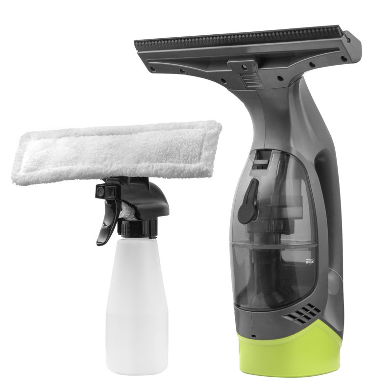 Daewoo Hurricane Clearvac 2-in-1 Rechargeable Cordless Vacuum Window Cleaner Kit With Spray Clean & Dry
