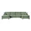 Ensemble de canapé modulaire polyvalent avec rangement supplémentaire et coussins amovibles pour tous les espaces-1994490123