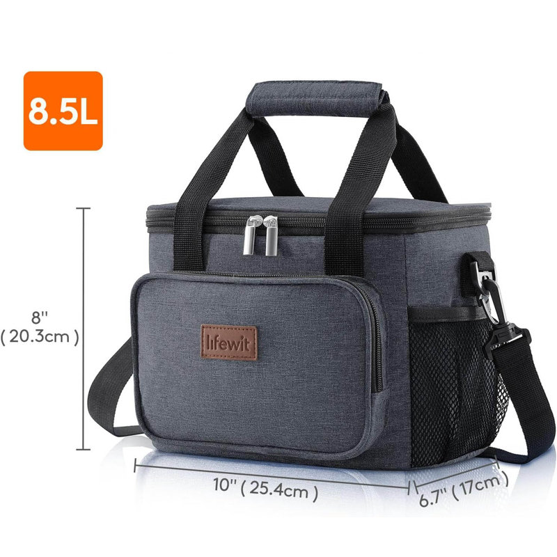 Large Lunch Bag(8.5L), Dark Grey