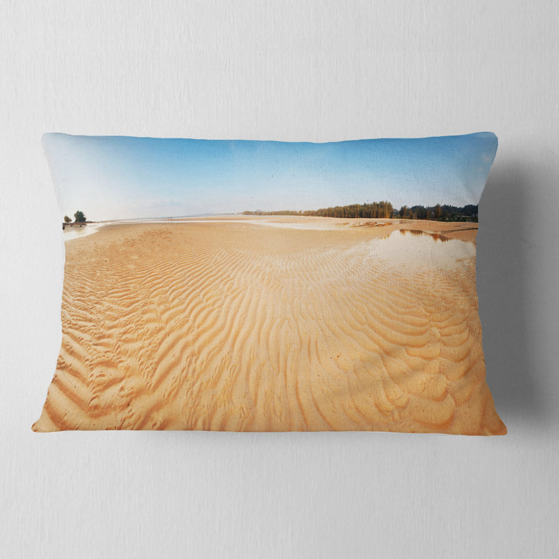 Coussin lombaire de plage tropicale seascape exotique