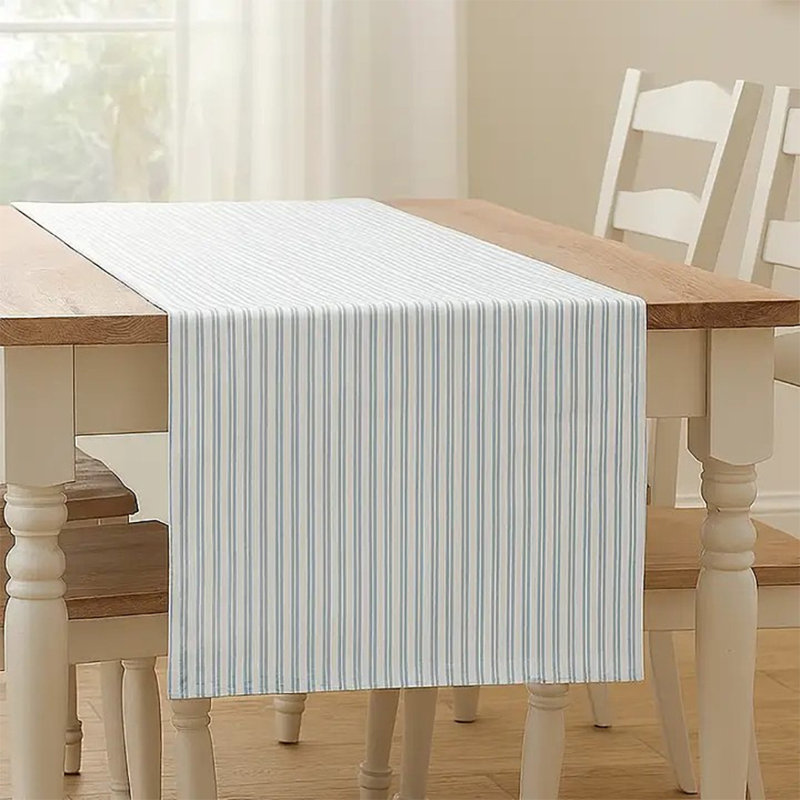 Chemin de table Stripe Everyday Design, 36 po x 16 po, Vert