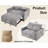 48.8" Wide Upholstered Reclining Sleeper Sofa-1465468807