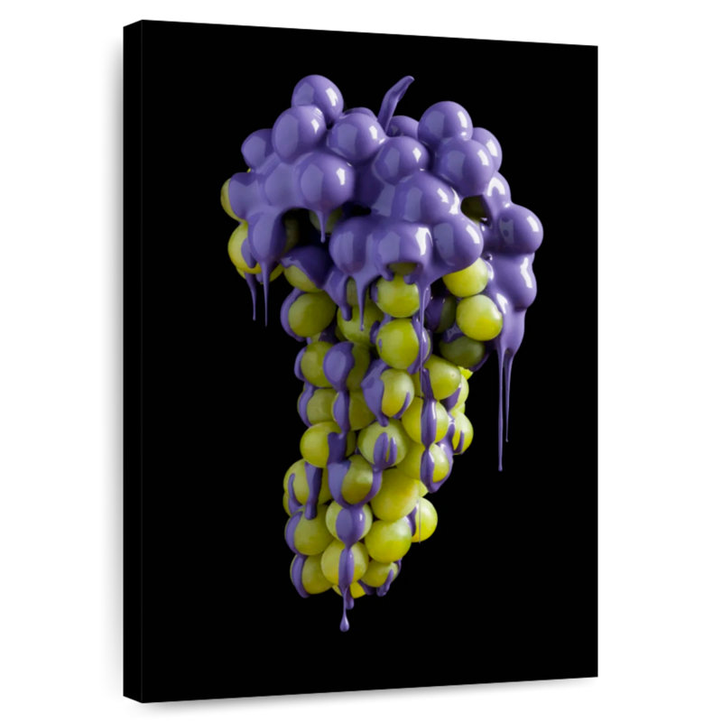 Yarlin raisins dégoulinant de mauve, H 24 po x l 16 po