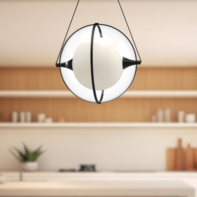 Luminaire suspendu sphère 1 lumière DEL Aries