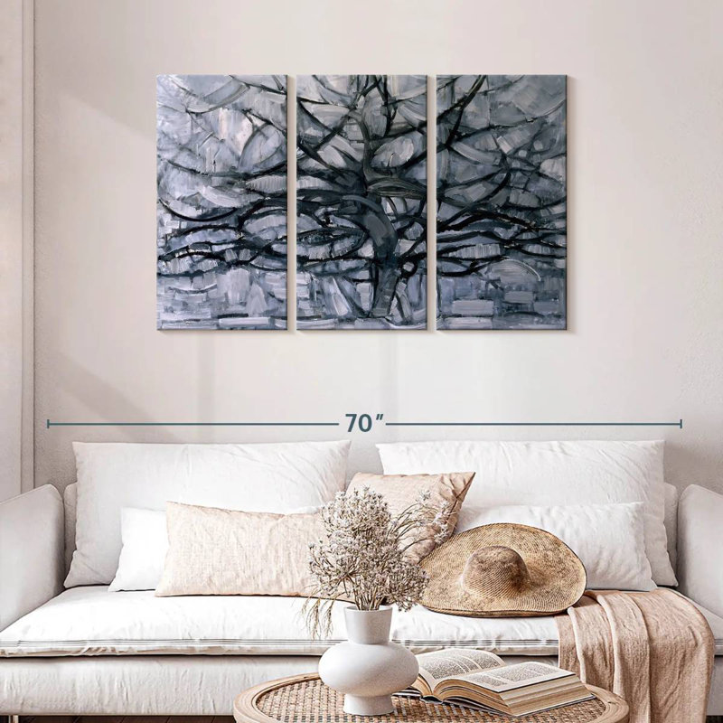Harnek Gray Tree, 28" H x 45" W