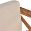 Chaise d'extérieur de style Mid-Century: bois, coussin d'eau et chaise en bois élégante avec revêtement de conception