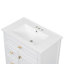 Ensemble de meuble-lavabo moderne 24 po avec évier en céramique et panneau de fibres à densité moyenne Bramblet-675532892-675532895
