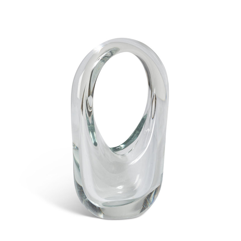 Mia Vase, Clear, Medium, 5 pieces, 8.65" H x 5.1" W x 3" D