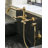 Acqui Wall Mount Bridge Kitchen Faucet With Sidespray And Column Spout-53640807-61013905