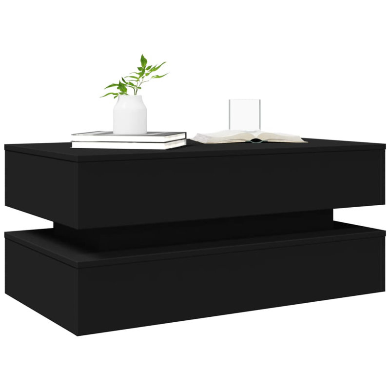 Calixtro Enclosed Coffee Table, Black