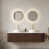 Noyer foncé / blanc