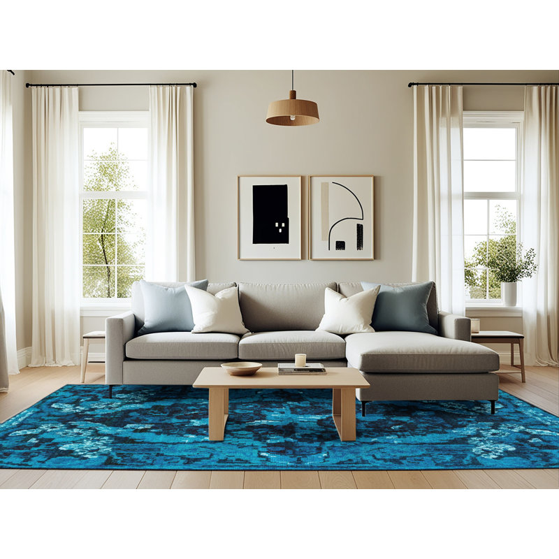 Abstract Indoor Rug, Rectangle 6' x 9'