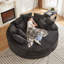 Canapé rond surdimensionné en velours côtelé de 78,5 pouces, convertible en deux fauteuils inclinables, canapé-lit 2 en 1, conception de coussin pour le cou avec cinq coussins décoratifs-843810439