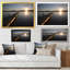 «Lake Pier On Sunset Scenery - Lake House», œuvre d'art sur toile-1307075614-1307075615
