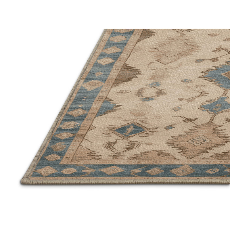 Machine Washable Afyon Beige Area Rug