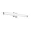 Luminaire de bar pour salle de bain en nickel brossé carré à DEL 25 po 14W 6000K