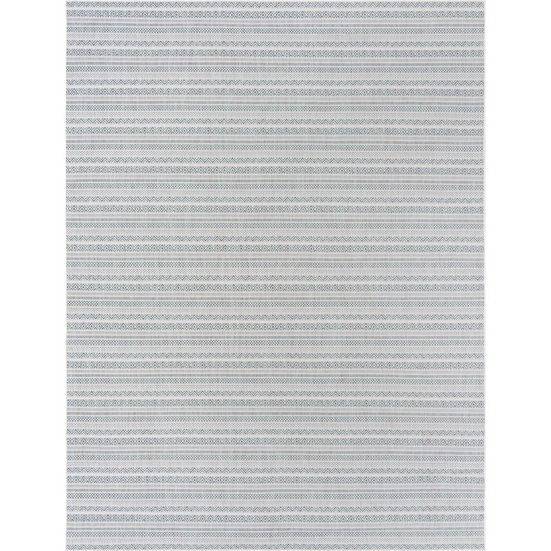 Outdoor Glimmer Area Rug Light Blue Color, Rectangle 10' x 13'
