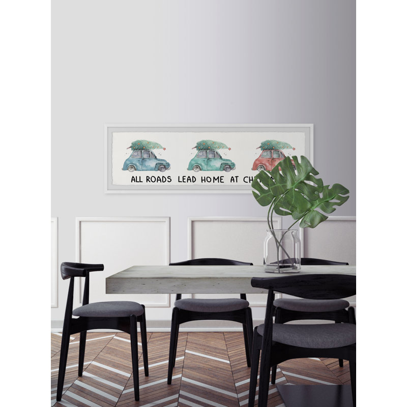 All Roads Lead Home - Single Picture Frame Panoramic Print, 25cm H x 76cm W x 3.81cm D