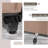 600D Heavy Duty Canvas Waterproof Rectangular Patio Table Cover 88L x 62W x 28H inch for Outdoor Dining Set