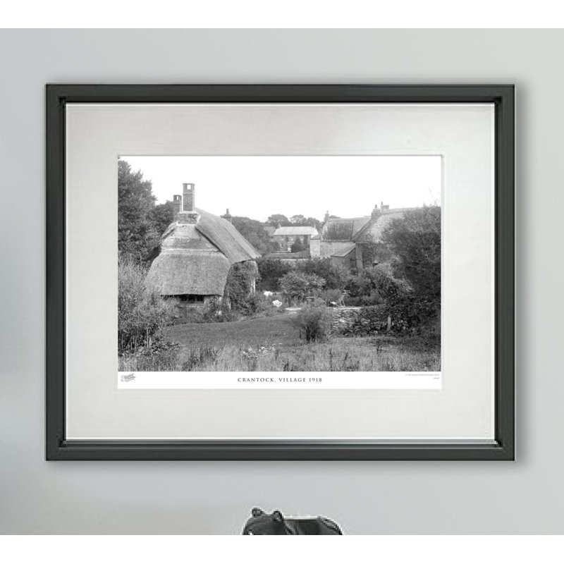 Crantock, Village 1918 - Single Picture Frame Print, 45cm H x 60cm W x 2.3cm D
