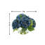 Hydrangea Bouquet In Bubble Glass Vase-938174869