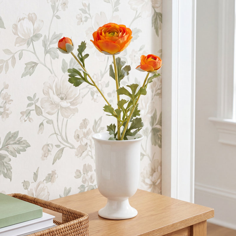 Renoncule florale (ensemble de 12), Orange