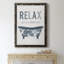 Palm Bath I - cadre photo, art textuel sur toile-1800964704-1800964715
