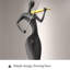 Ornement figurine d'art abstrait italien en résine