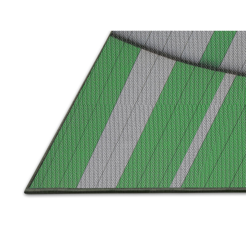 Tapis à motifs vert / gris, Rectangle 5 pi x 7 pi