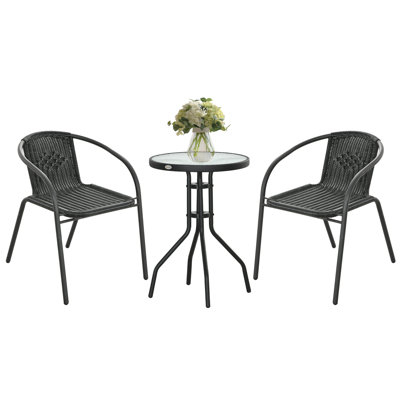 Wicker 2 - Person Garden Lounge Set