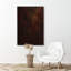 "Deep rustic bourgogne foncé abstrait", reproduction d'art sur toile encadrée-120783395-120783391