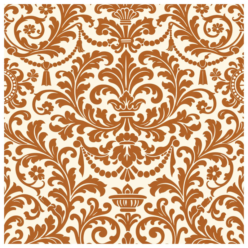 Coussins décoratifs ornés de motifs damassés, 14 x 14 inches