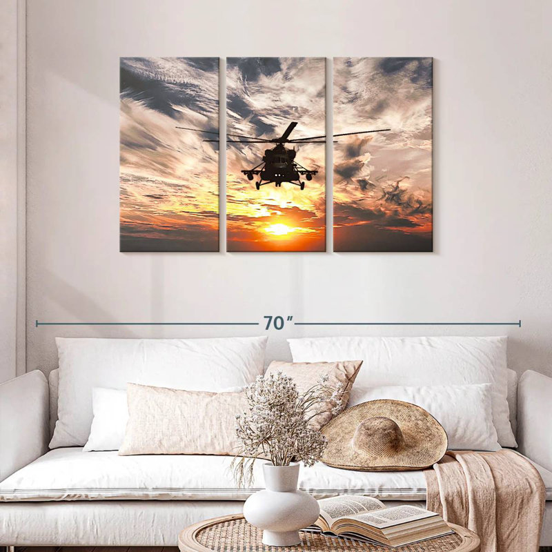 Mait Navy Helicopter, 28" H x 45" W