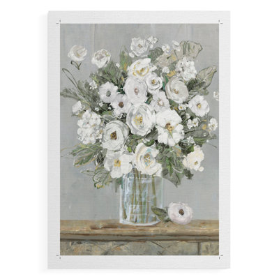 Cottage White II - impression sur toile seulement - non encadrée