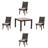 Tobe 4 - Person Teak Wood Patio Dining Set with Square Table , Sunbrella® Cushions Included