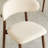 Niell Mid-Century Ash Dining Chairs, Brown Solid Wood Legs, Not Assembled Need, Off White Kitchen Chairs for Dining Room-1257909174