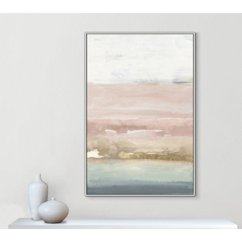 Cotton Cany Horizon Cotton Candy Horizon - reproduction d'art, H 61,5 po x l 41,5 po x P 2 po, Toile avec cadre blanc